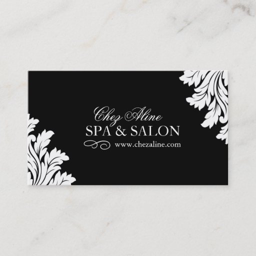 Customizable Classy Spa and Salon Business Card