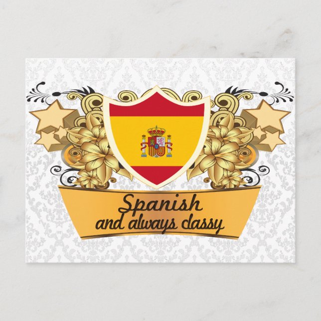 Classy Spanish Postcard (Front)