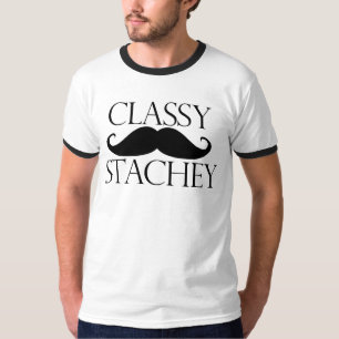 Classy Stache Mustache T-Shirt