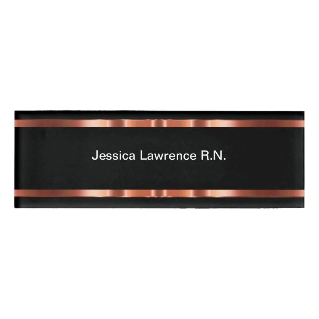 Classy Staff Bulk Name Tag Templates (Front)