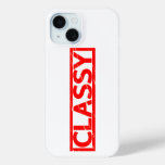 Classy Stamp iPhone 15 Case