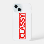Classy Stamp iPhone 15 Case
