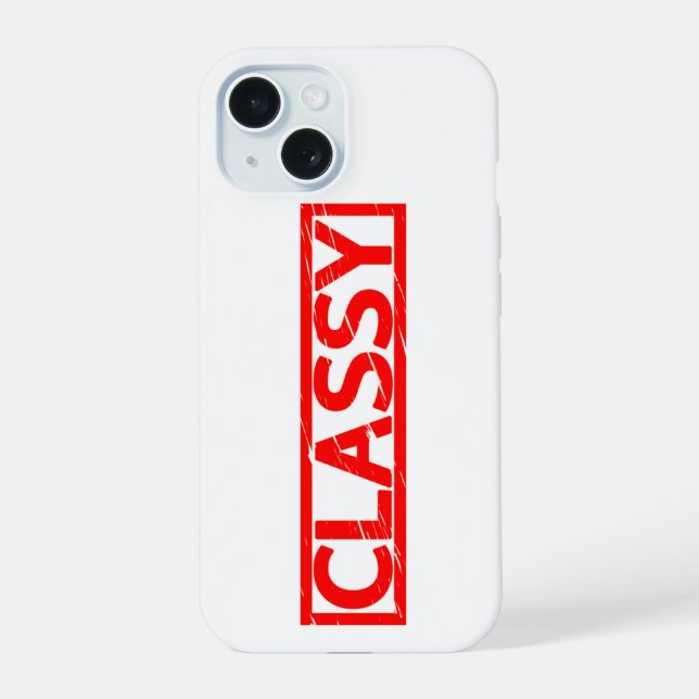 Classy Stamp Iphone Case (Back)