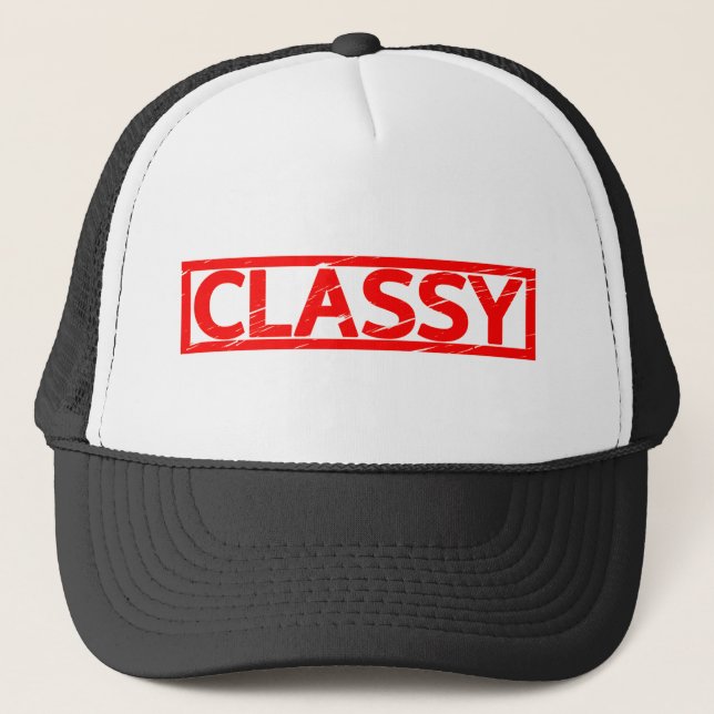 Classy Stamp Trucker Hat (Front)