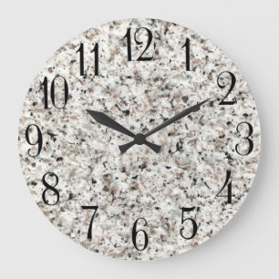 Classy Stone Marble Look Kitchen Wall Clocks