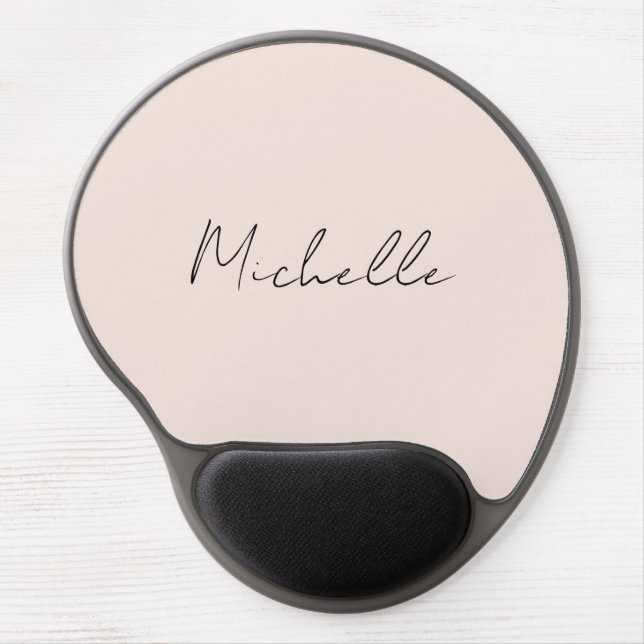 Classy Stylish Script Add Your Name Gel Mouse Pad (Front)