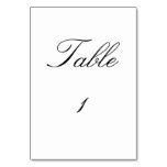 Classy Table Number