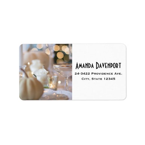 Classy Table with Fancy Place Setting Label