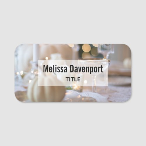 Classy Table with Fancy Place Setting Name Tag