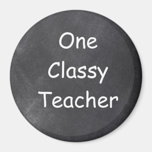 Classy Teacher Chalkboard Design Gift Idea Magnet