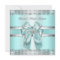 Classy Teal and Silver Invite