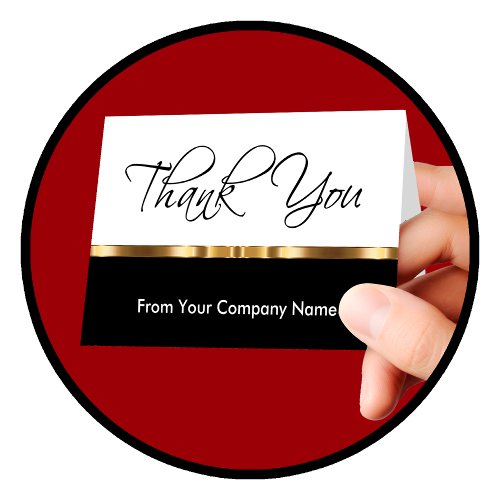 Classy Thank You Cards Template For Business