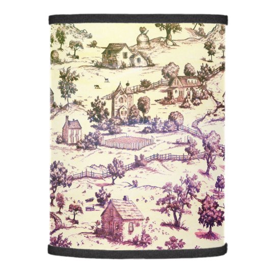 Classy Toile On The Farm Lamp Shade (Right)