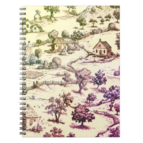 Classy Toile On The Farm Notebook