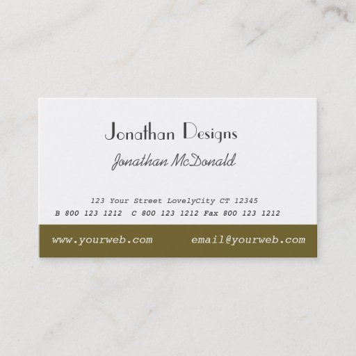 Customizable Clean Unique Plain Modern Desigs Business Cards