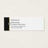 Classy Trendy Customer Referral Thank You Cards (Back)