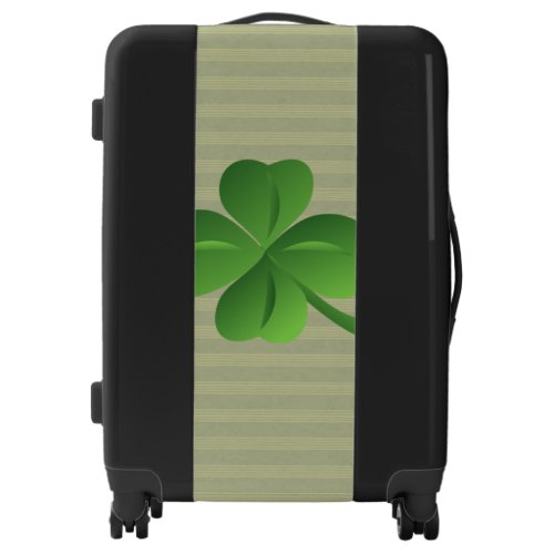 Classy Trendy  Irish Lucky Shamrock Luggage