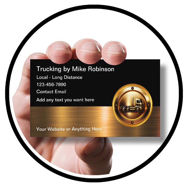 Classy Trucking Driver Business Cards Design (Creator Uploaded)