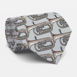 Classy Tuba Music Gift Necktie at Zazzle