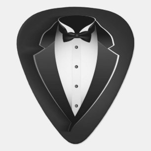 Classy Tuxedo Special Occasion Guitar Pic Guitar Pick