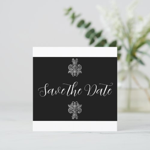 Classy Two Colors Save The Date
