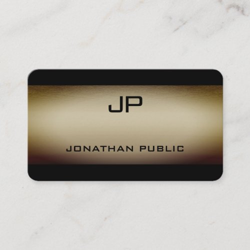 Classy Ultra Thick Elegant Glam Gold Look Modern Business Card