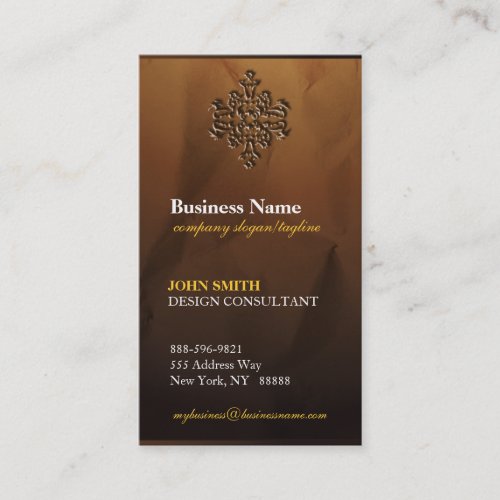 Classy Upscale Modern Damask  Business Cards