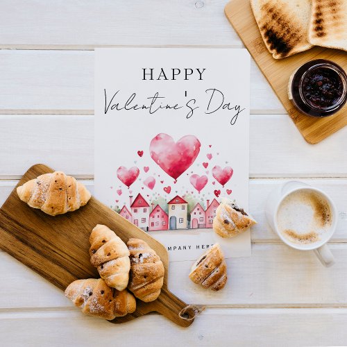 Classy Valentines Day Real Estate Promotional  Holiday Postcard