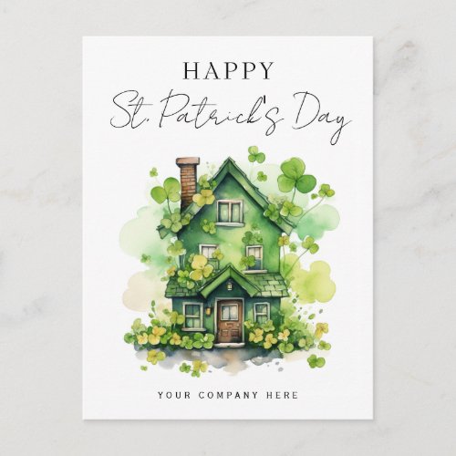 Classy Valentines Day Real Estate Promotional  Holiday Postcard
