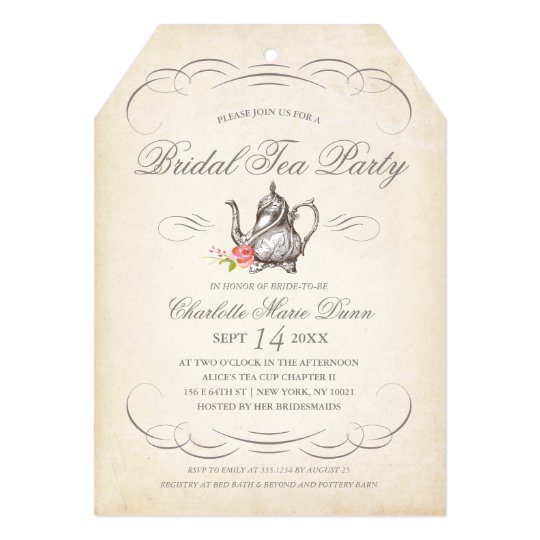 Classic Bridal Shower Invitations 4