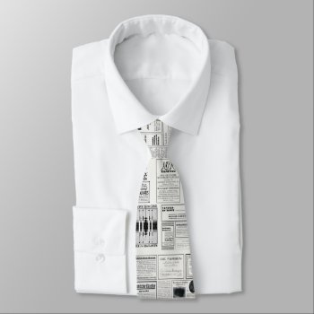 Classy Vintage German Newspaper Ads Early 1900s Neck Tie by wheresmymojo at Zazzle