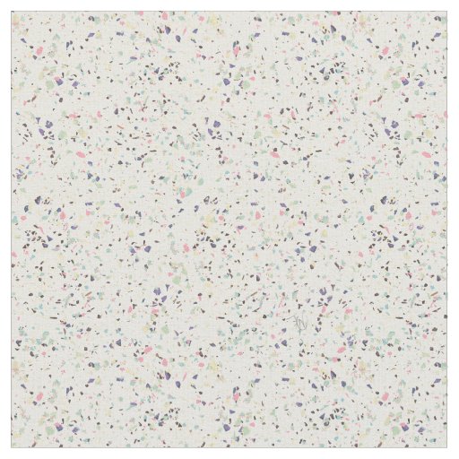 Classy vintage marble terrazzo pastel design fabric