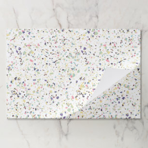 Classy vintage marble terrazzo pastel design paper pad