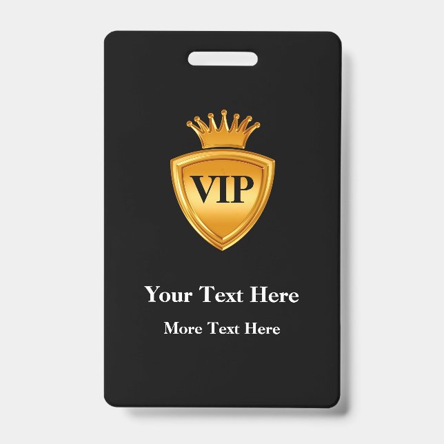 Classy VIP Badge Templates (Front)