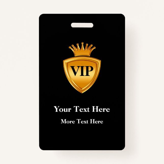 Classy VIP Badge Templates (Front)