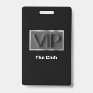 Classy VIP Club Entry Badges