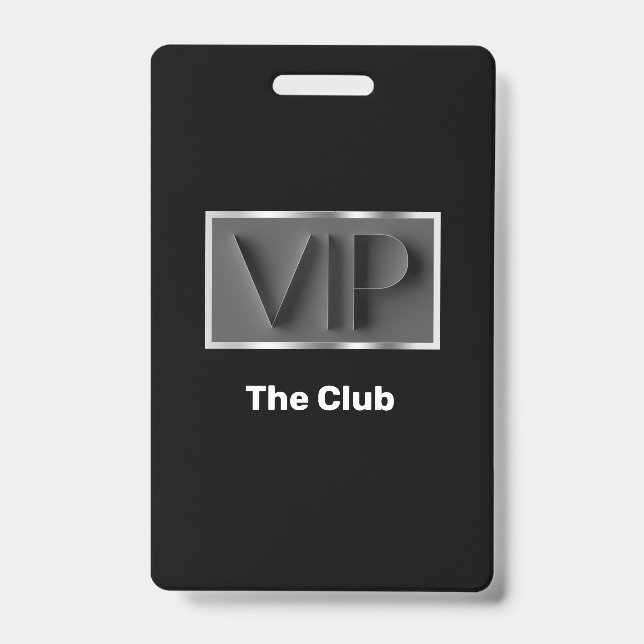 Classy VIP Club Entry Badges (Front)
