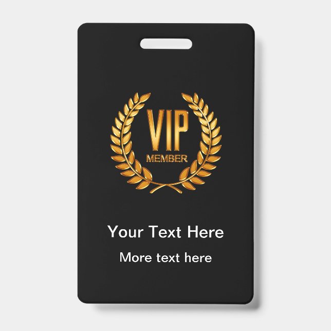 Classy VIP Club Member Badges (Front)