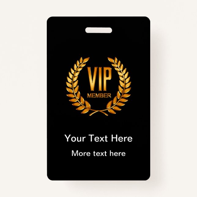 Classy VIP Club Member Badges (Front)