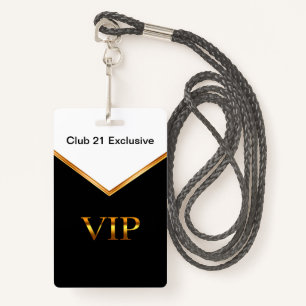 Classy VIP Club Wearable Entry Name Badges