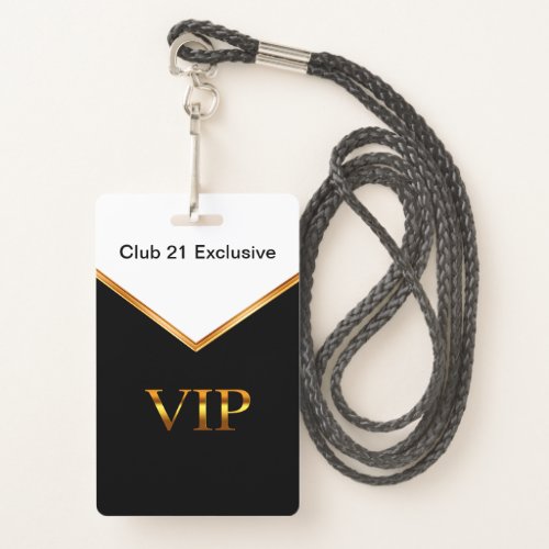 Classy VIP Club Wearable Entry Name Badges