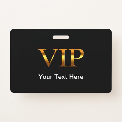 Classy VIP Visitor Badge