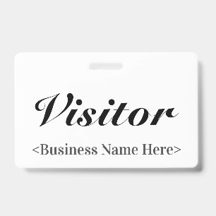 Classy "Visitor" Badge