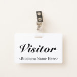 [ Thumbnail: Classy "Visitor" Badge ]