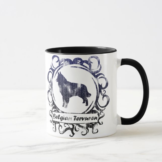 Classy Weathered Belgian Tervuren Mug (Right)