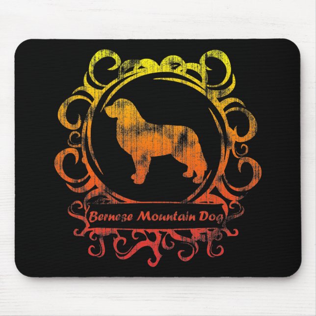 Classy Weathered Bernese Mountain Dog Mouse Pad (Front)