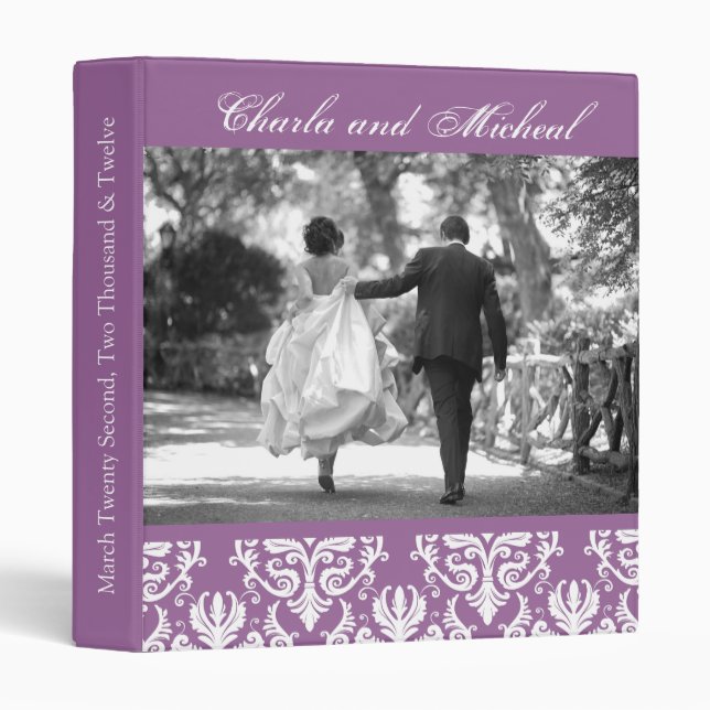 CLASSY WEDDING ALBUM BINDER (Front/Spine)