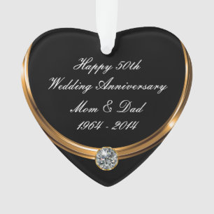 Classy Wedding Anniversary Ornament