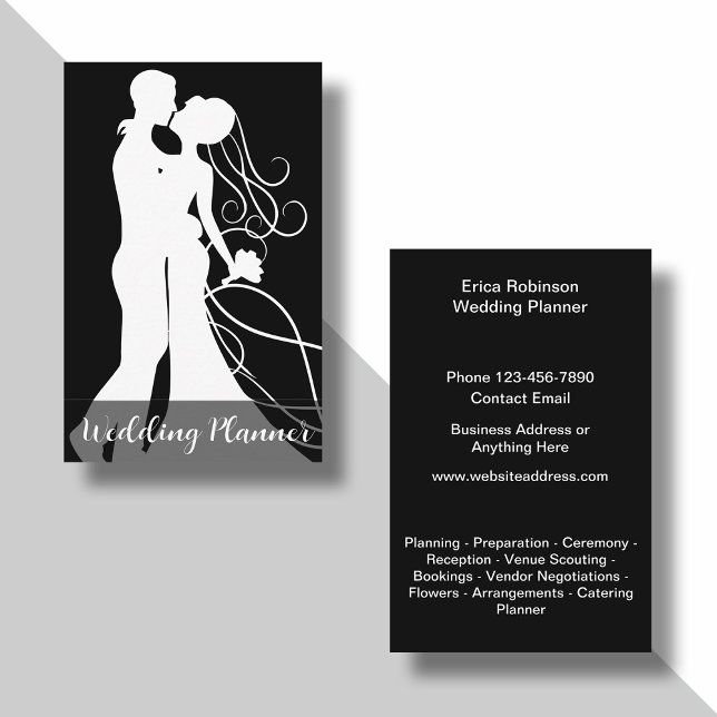 Classy Wedding Planner Business Cards (Creator Uploaded)