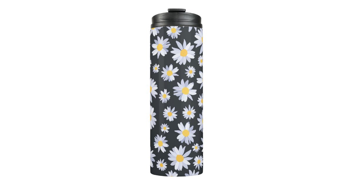 Lilac Daisy Flower Tumbler 22oz